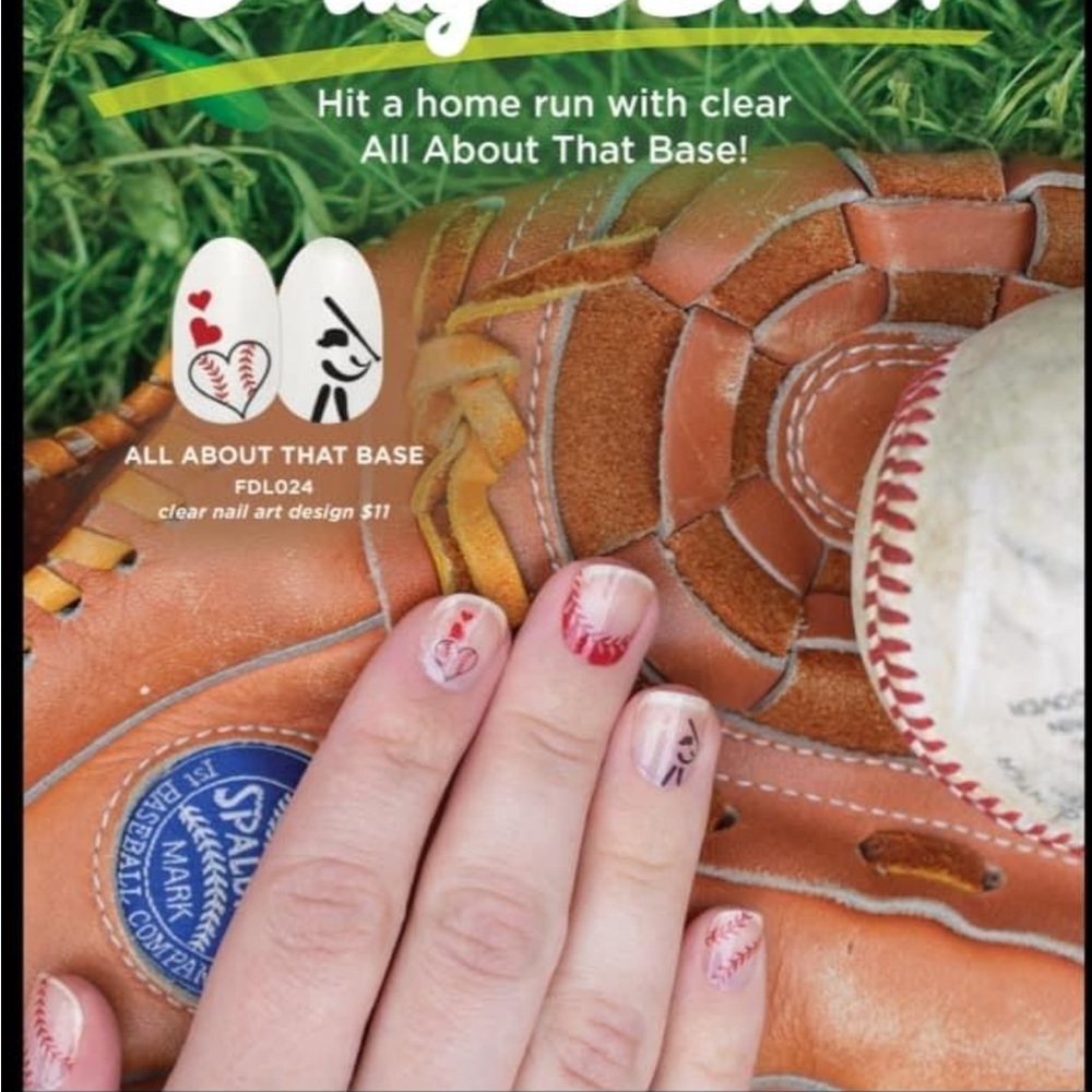 *Retired* Color Street: All About That Base | Baseball Red Clear Overlay Spring - Picture 2 of 11